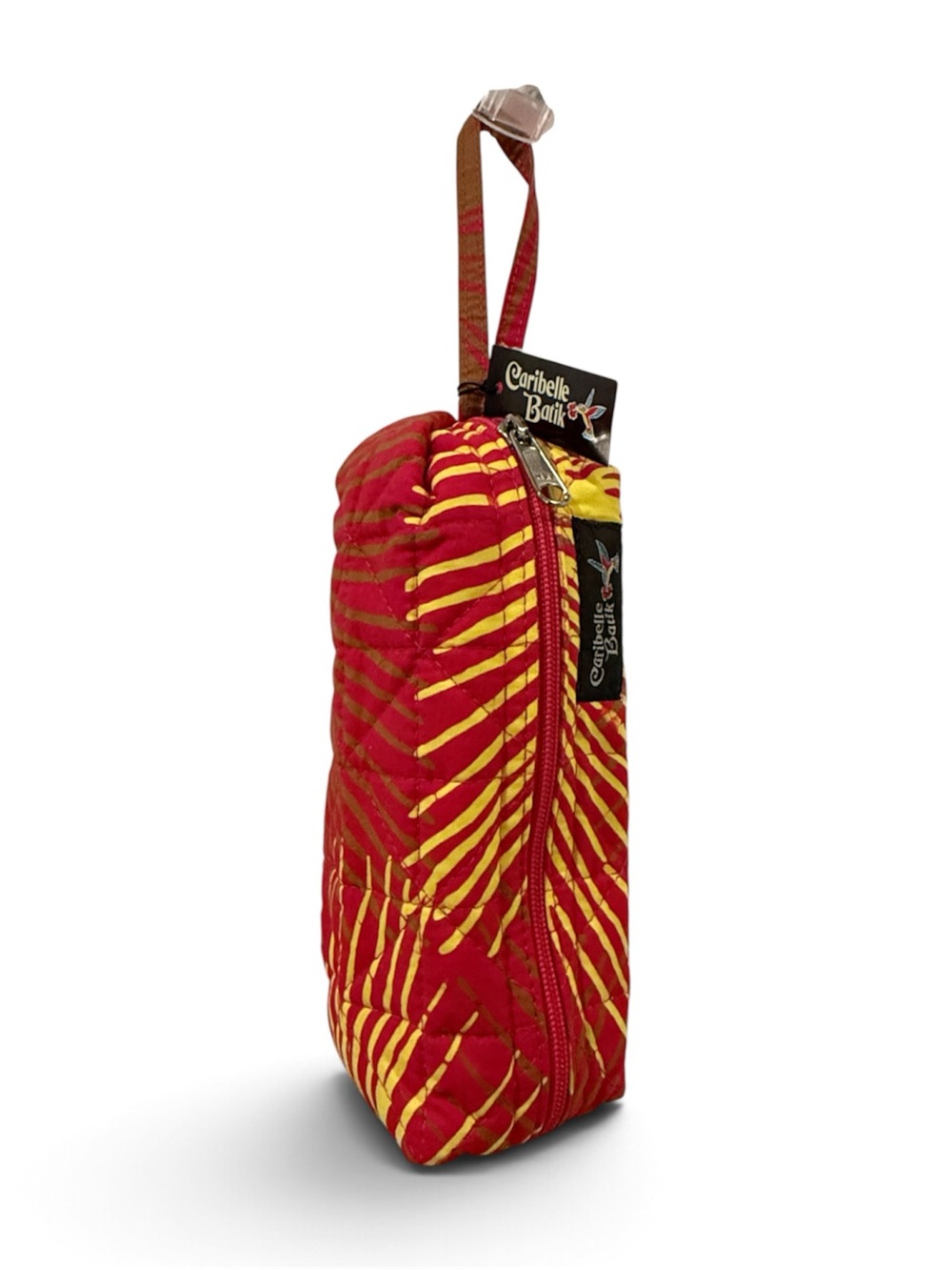 Caribelle Barik Pink & Yellow Quilted Cosmetic Wristlet